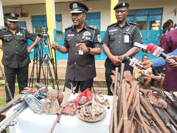 Edo Police Parades Over 45 Suspected Cultists, Others