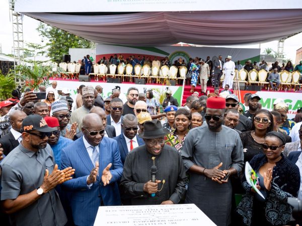 Ex-President Jonathan Lauds Obaseki’s Reforms, Commissions Edo State Secretariat Complex