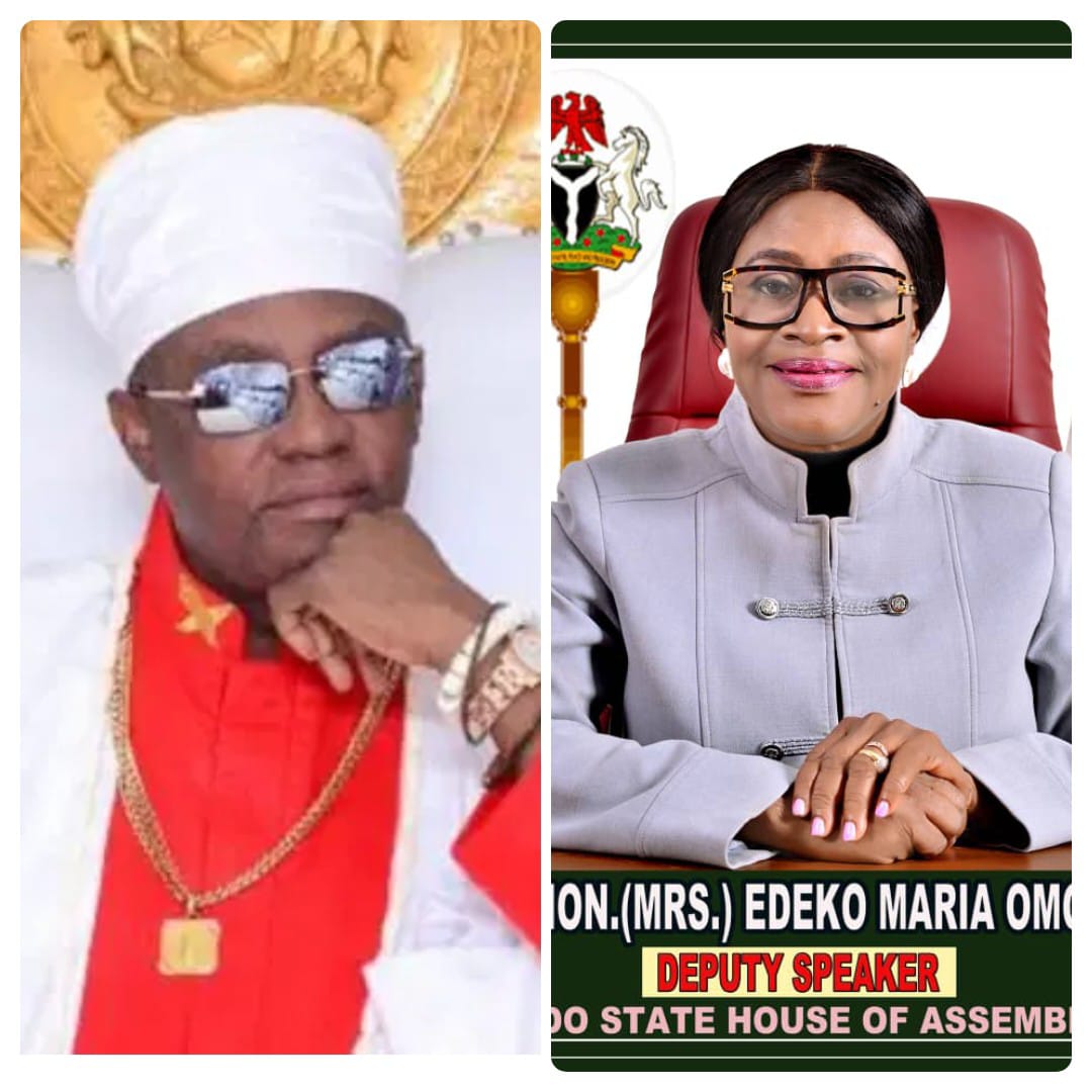 Edo Deputy Speaker, Oligbi-Edeko Feliicitates with Oba of Benin on 8th Coronation Anniversary