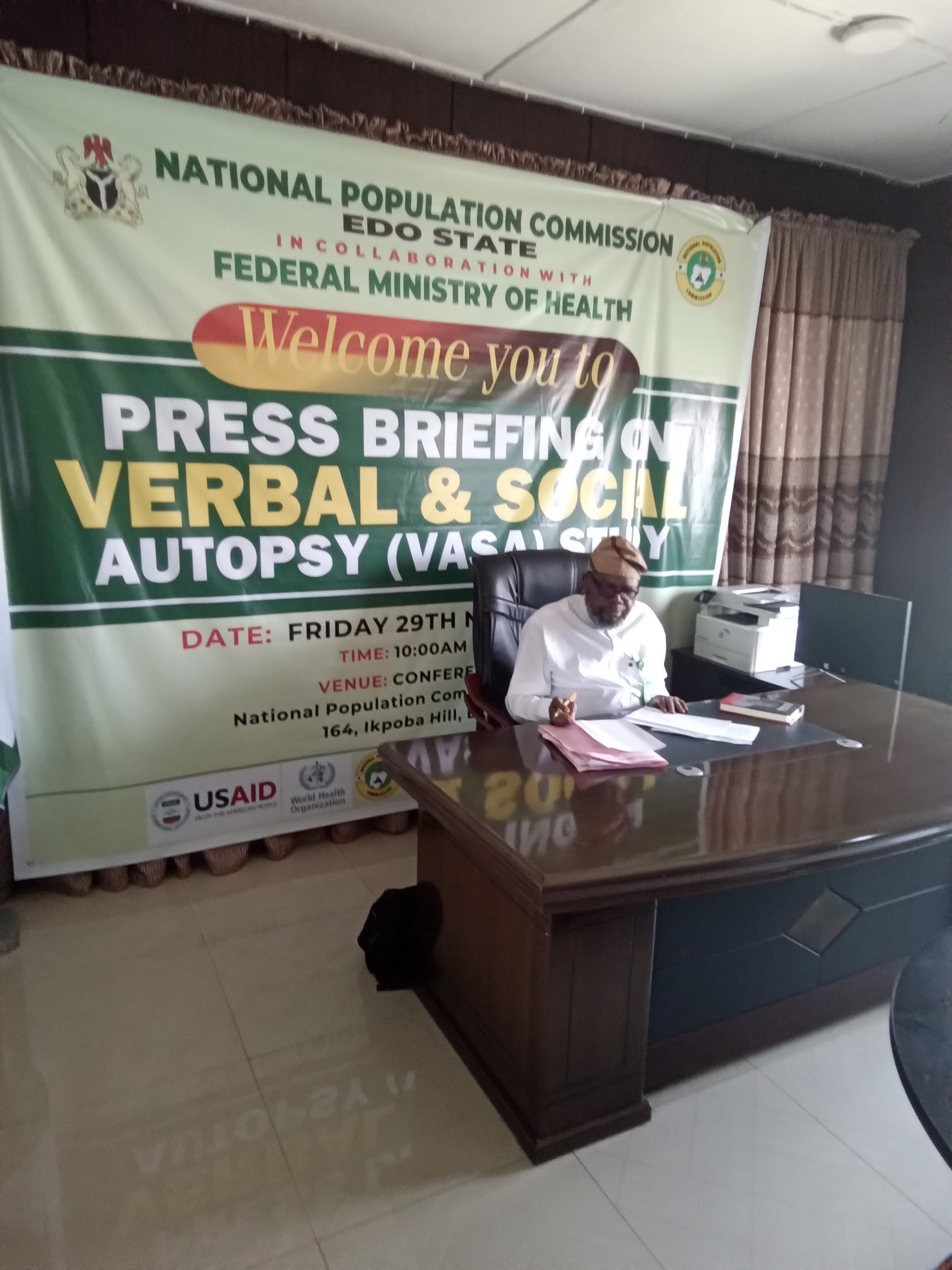 National Population Commission Commences VASA Survey in Edo