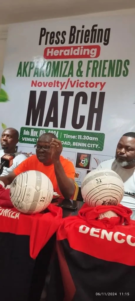 Okpebholo, Oshiomhole, Lead Inauguration Novelty Match