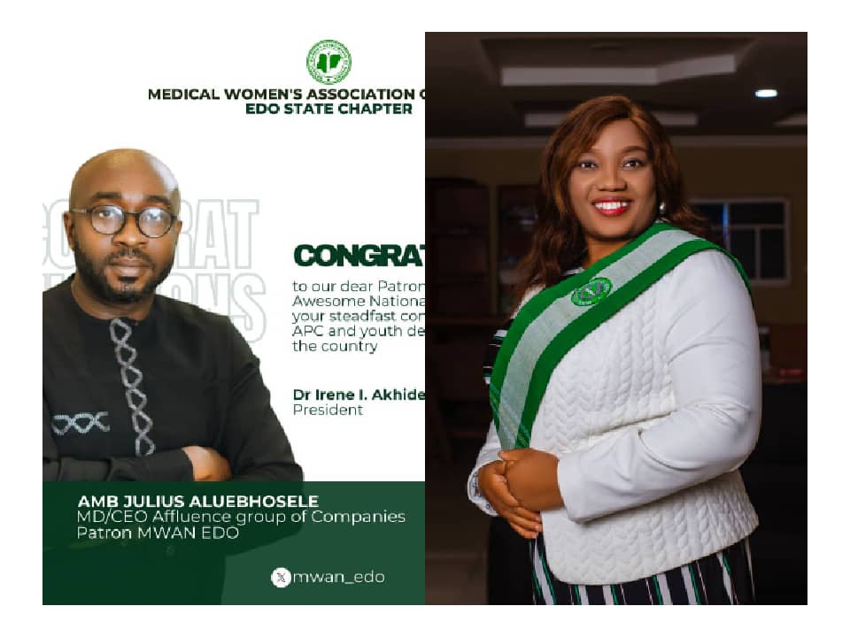 Edo MWAN Congratulates Amb. Julius Aluebhosele on National Recognition
