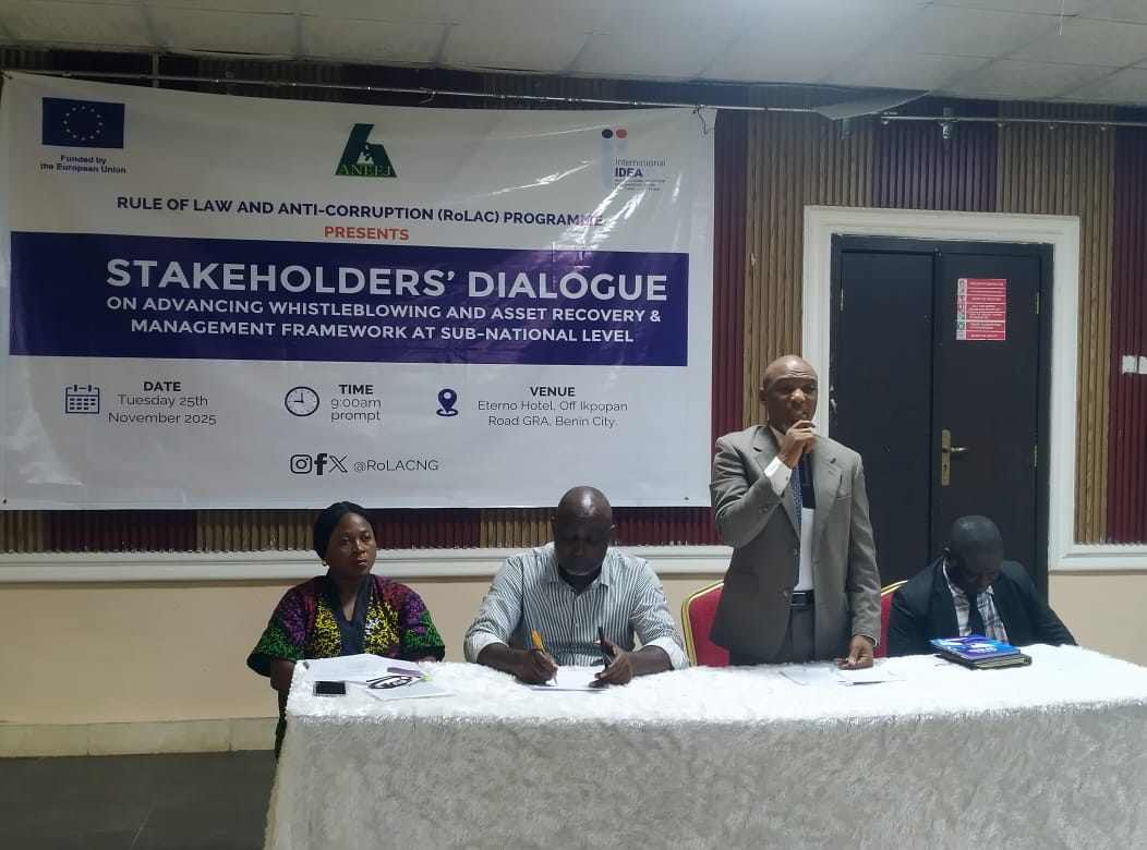 ANEEJ Calls for Execution of Whistleblowing, Assets Recovery Framework at Sub-national Levels