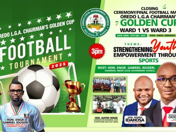 Ward 1 Defeats Ward 3, 1-0 to Lift Oredo Chairman, Iduseri Football Competition