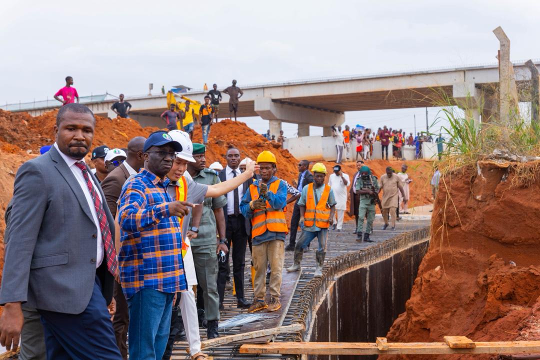 Gov Okpebholo Expresses Satisfaction with Progress on Ikpoba Hill Flyover, Erosion Control Works